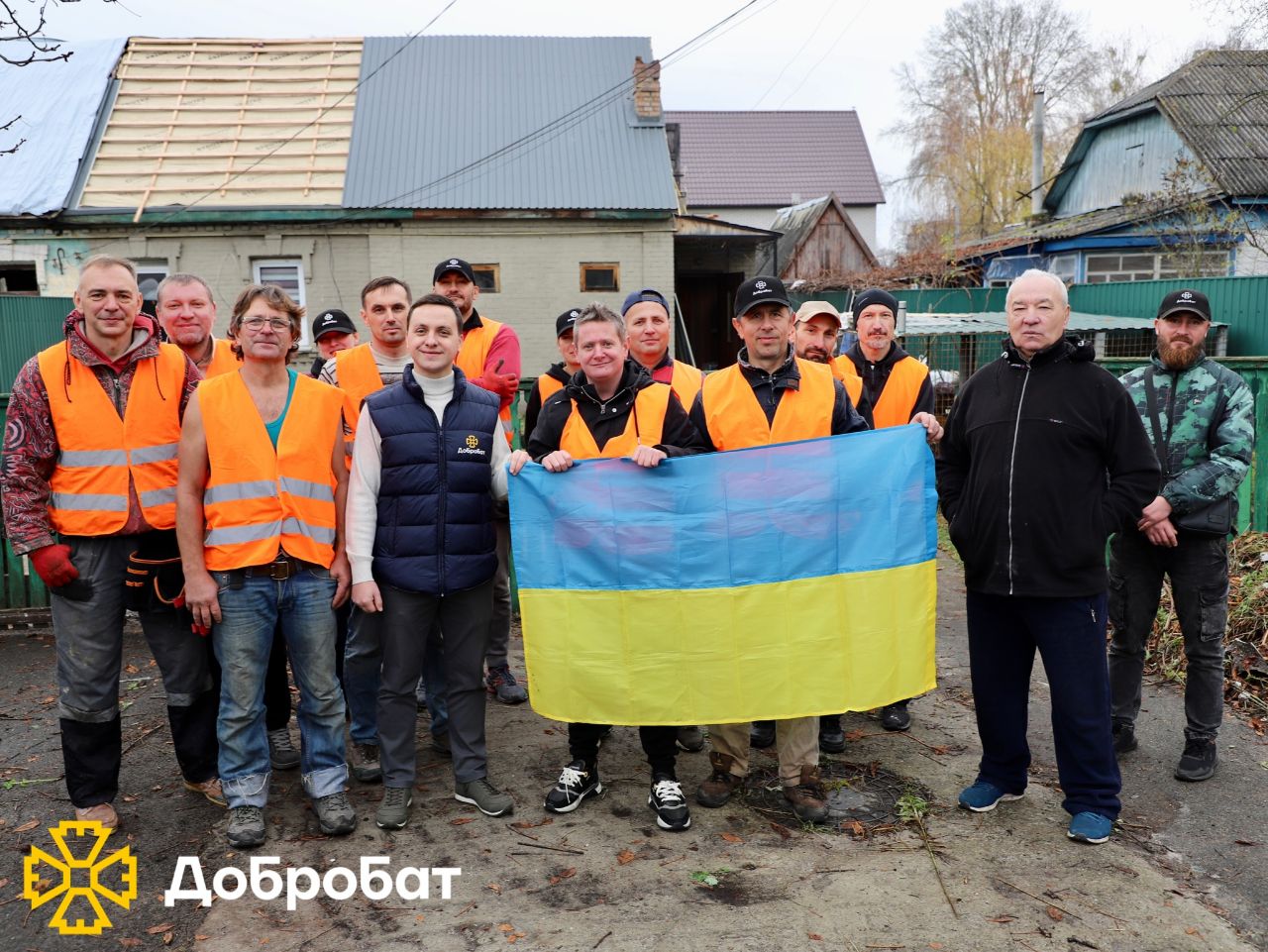 Despite bad weather conditions, Dobrobat tirelessly and urgently restores the homes of Ukrainians: this week’s latest news.