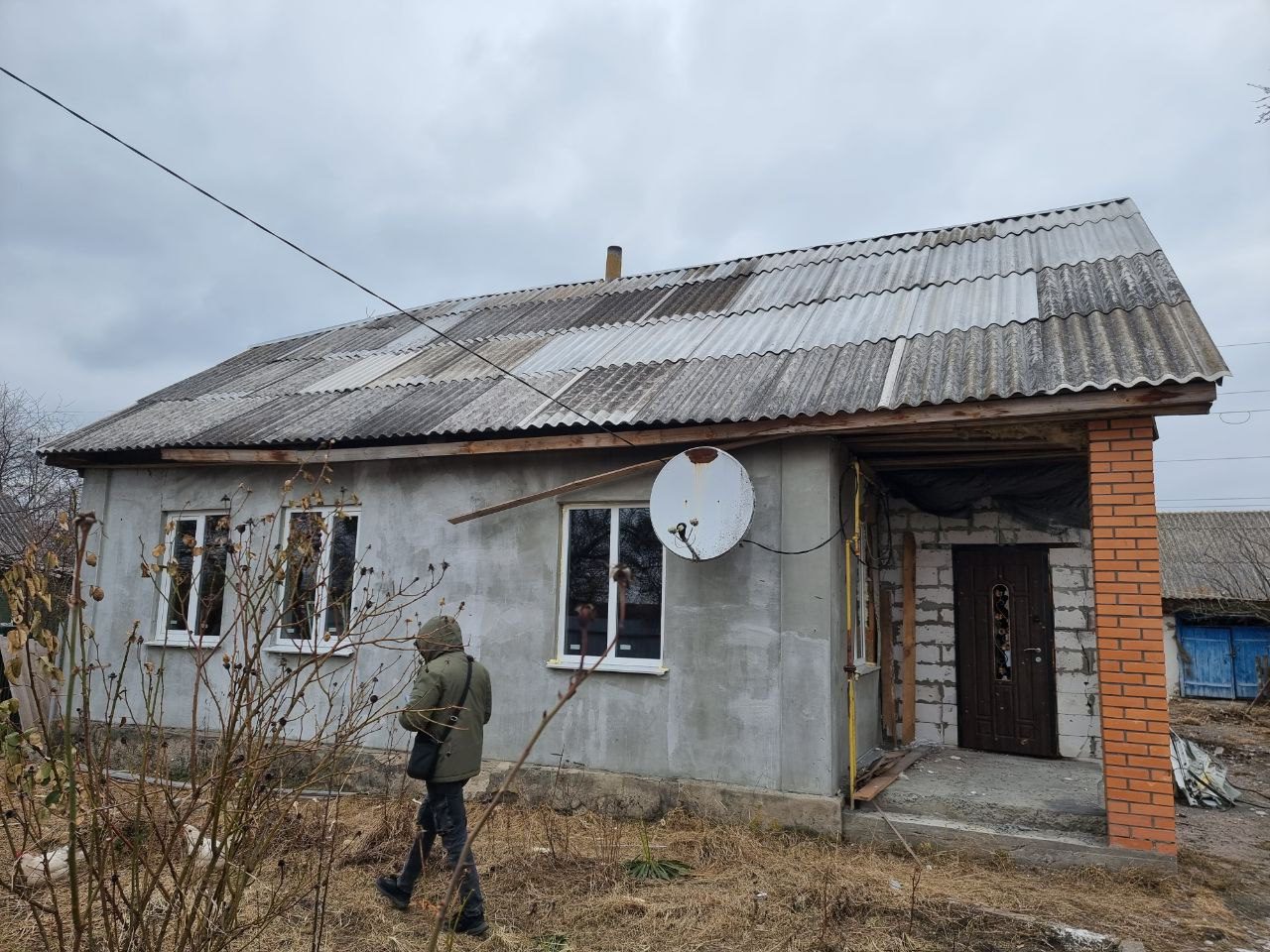 Пошкоджено житловий будинок в с. Загальці, Бучанський район