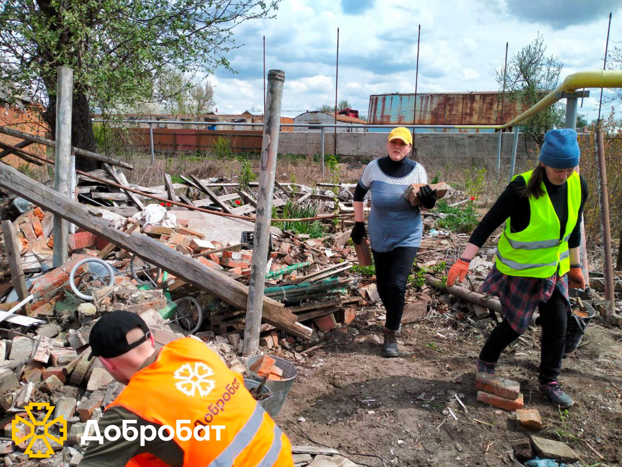 «Добробат» рухає відбудову країни: у новому звіті результати за тиждень, що минув