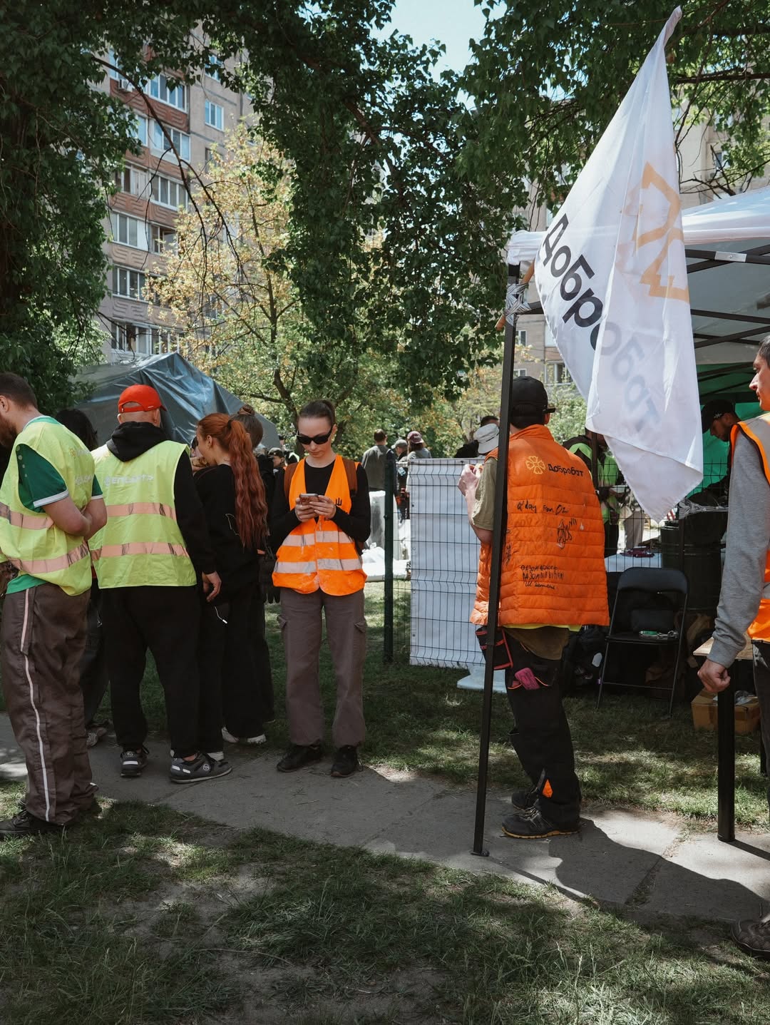 Dobrobat at Sites in Kyiv: Work Continues on Day of Mourning